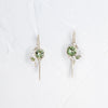 Mossy Threader Earrings (14k White Gold)