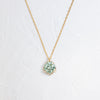 Reassurance Necklace, 1.01ct. Bluish-Green Diamond - OOS (14k Yellow Gold)