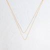 Double Strand Liquid Gold Necklace - In Stock (14k Yellow Gold)