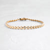 Graduated Diamond Pillow Eternity Bracelet - In Stock (14k Yellow Gold)