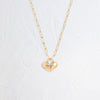 Zoom in on Cracked Open Heart Mini Pendant (14k Yellow Gold)
