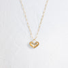 Cracked Open Heart Mini Pendant (14k Yellow Gold)