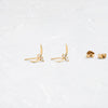 Crescent Studs - In Stock (14k Yellow Gold)