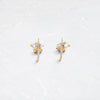 Hooked Pave Studs - In Stock (14k Yellow Gold)