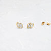 Duet Marquise Studs - In Stock (14k Yellow Gold)