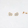 Duet Oval Studs - In Stock (14k Yellow Gold)