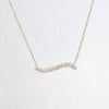 Diamond Swell Necklace - In Stock (14k Yellow Gold)