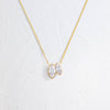 Duet Marquise Pendant - In Stock (14k Yellow Gold)