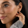 Zoom in on Large Opal Arc Earrings - In Stock