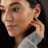 Zoom in on Large Opal Arc Earrings - In Stock