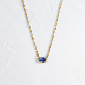 |Blue Sapphire - 14k Yellow Gold