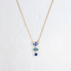 Rainwater 3-Stone Necklace (14k Yellow Gold)