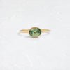 Formation Ring, 1.08ct. Bluish-Green Montana Sapphire - OOS (14k Yellow Gold)