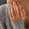 Prophecy Ring, 3ct. Lab-Grown Green Diamond