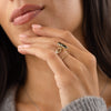 Zoom in on Divination Ring, Lab-Grown Deep Green Diamond