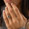 Divination Ring, Lab-Grown Deep Green Diamond