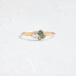 |Light Teal - 14k Yellow Gold|14k Yellow Gold