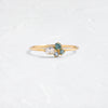 Bubbled Mini Cluster Ring in Moonlight (Light Teal - 14k Yellow Gold, 14k Yellow Gold)