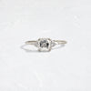 Arrow Ring, 1.01ct. Asscher Cut (14k White Gold)