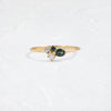 Bubbled Mini Cluster Ring in Evergreen (14k Yellow Gold)