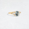 Sunlit Ring, 1.52ct. Greenish-Blue Montana Sapphire (14k Yellow Gold)