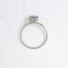 To A Flame Ring, 1.45ct. Sky Blue Madagascar Sapphire (14k White Gold)