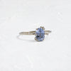 Zoom in on To A Flame Ring, 1.45ct. Sky Blue Madagascar Sapphire (14k White Gold)
