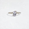 Zoom in on To A Flame Ring, 0.97ct. Gray Madagascar Sapphire (14k White Gold)