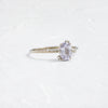 Zoom in on To A Flame Ring, 0.97ct. Gray Madagascar Sapphire (14k White Gold)
