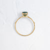 Zoom in on Hillside Ring, 1.35ct. Bluish Green Australian Sapphire (14k Yellow Gold)