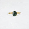 Zoom in on Hillside Ring, 1.35ct. Bluish Green Australian Sapphire (14k Yellow Gold)