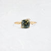 Zoom in on To A Flame Ring, 1.72ct. Bicolor Blue and Yellow Montana Sapphire (14k Yellow Gold)