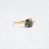 Zoom in on To A Flame Ring, 1.72ct. Bicolor Blue and Yellow Montana Sapphire (14k Yellow Gold)