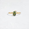 Zoom in on To A Flame Ring, 0.81ct. Yellow-Green Montana Sapphire (14k Yellow Gold)