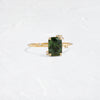 To A Flame Ring, 1.69ct. Green Thai Sapphire (14k Yellow Gold)