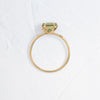 Zoom in on To A Flame Ring, 1.5ct. Yellow-Green Sapphire (14k Yellow Gold)