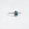 Zoom in on Windlass Ring, 1.57ct. Greenish Blue Montana Sapphire (14k White Gold)