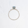 Zoom in on Windlass Ring, 1.57ct. Greenish Blue Montana Sapphire (14k White Gold)