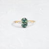 Windlass Ring, 1.78ct. Green-Blue Montana Sapphire (14k Yellow Gold)