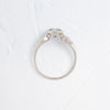 Zoom in on Moonrise Ring, 1.2ct. Lab-Grown Bluish Green Diamond (14k White Gold)