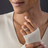 Moonrise Ring, 1.2ct. Lab-Grown Bluish Green Diamond
