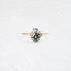 Zoom in on Daybreak Ring, 1.03ct. Lab-Grown Green Diamond (14k Yellow Gold)