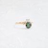 Zoom in on Daybreak Ring, 1.03ct. Lab-Grown Green Diamond (14k Yellow Gold)