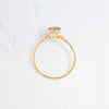 Zoom in on Daybreak Ring, 1.03ct. Lab-Grown Green Diamond (14k Yellow Gold)
