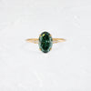 Poppy Seed Ring, 1.66ct. Green Diamond (14k Yellow Gold)