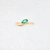 Cresting Ring in Emerald (14k Yellow Gold)