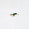 Cresting Ring, 1.12ct. Blue-Green Diamond (14k Yellow Gold)