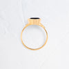 Evenfall Ring, 1.74ct. Greenish Blue Australian Sapphire (14k Yellow Gold)