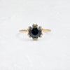 Zoom in on Winters Eve Ring, 1.89ct. Bicolor Blue and Yellow Australian Sapphire (14k Yellow Gold)