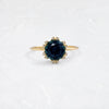 Winters Eve Ring, 2.12ct. Greenish-Blue Montana Sapphire (14k Yellow Gold)